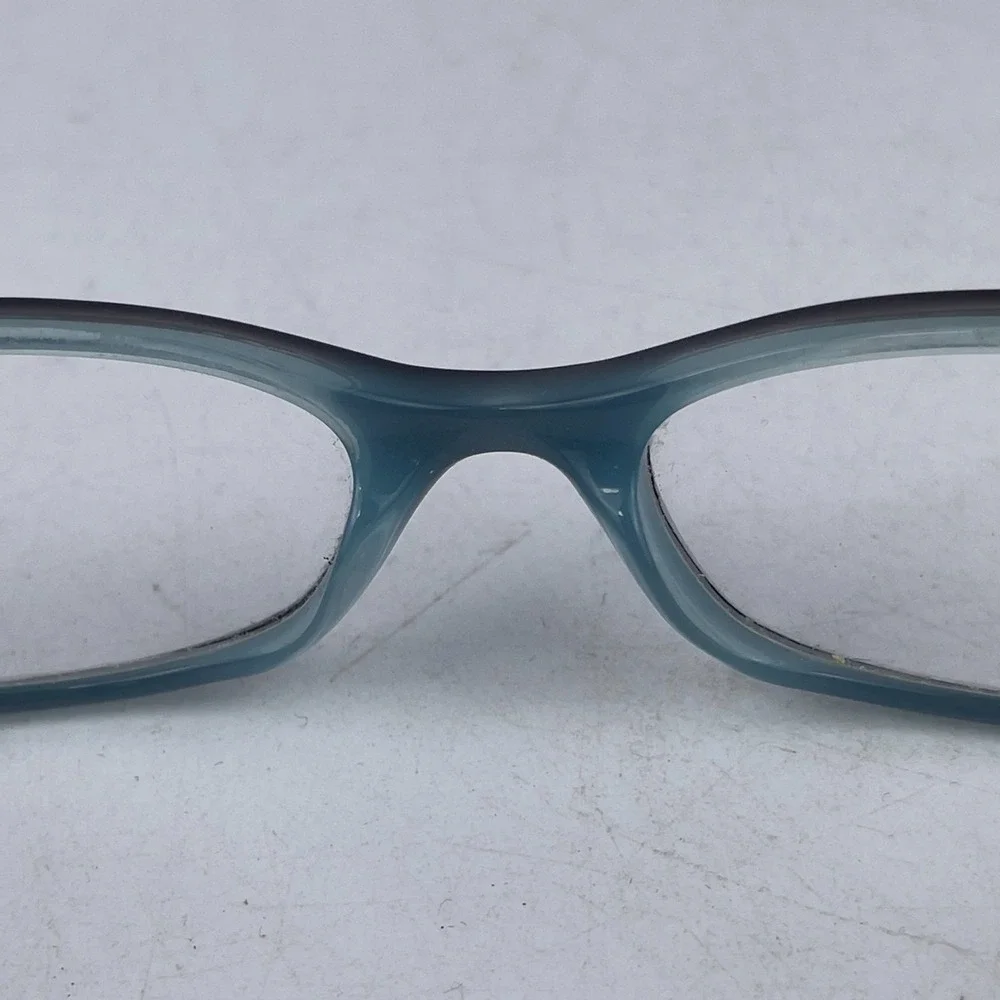Lucky Brand Jade‎ Eyeglasses Frame Brown Blue Plastic Full Rim Oval 46-16-125mm